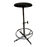 Adjustable and rotating industrial stool