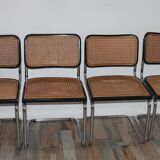 Lot of 4 chairs Marcel Breuer cesca B32