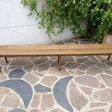 Oak cloakroom bench 247 cm