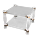 Table basse en lucite et verre