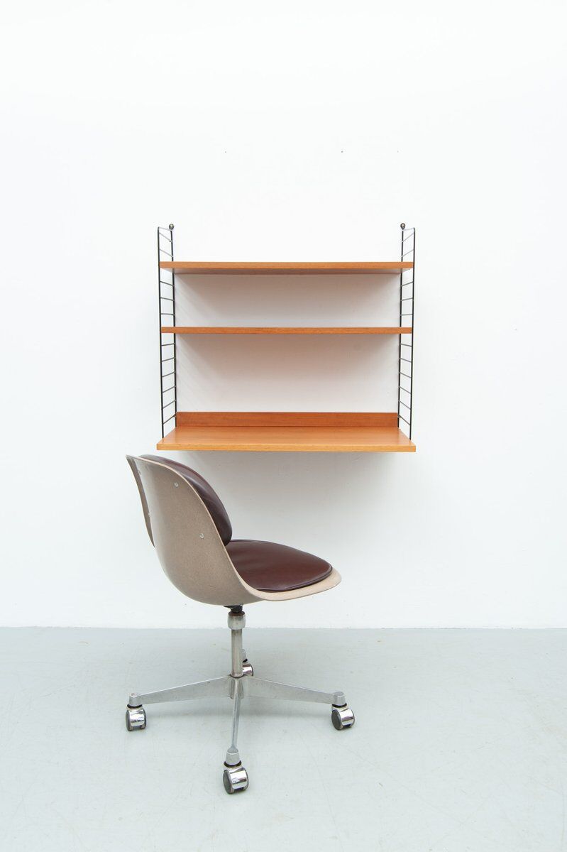 String desk wall shelf by Kajsa & Nisse Strinning, 1950s