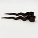 Pair of "Serpentine" candlesticks, modernist, 1970s