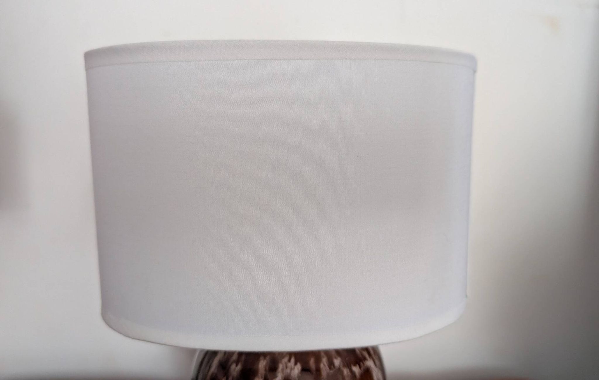 Pair of vintage 70s ceramic bedside lamps – Glazed enamels & e