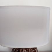 Pair of vintage 70s ceramic bedside lamps – Glazed enamels & e
