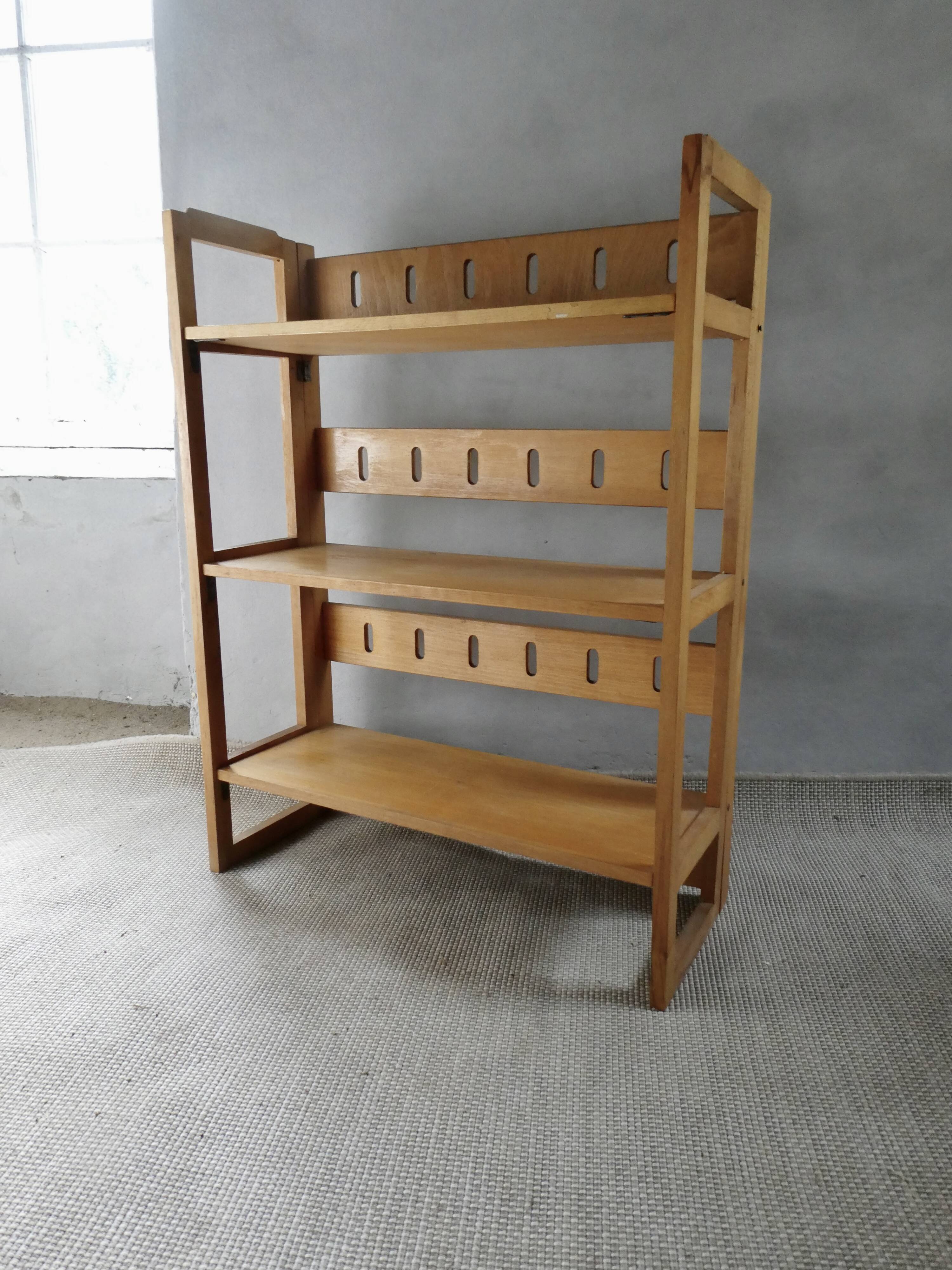 Folding bookcase from a second-hand bookseller, 1960s