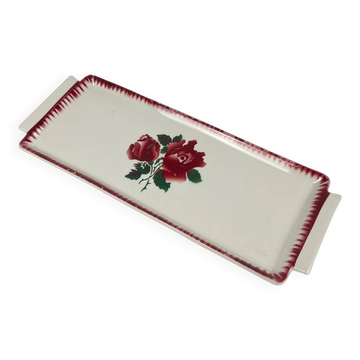 Plat à cake Sarreguemines et Digoin, "Moka-Prima", 1920/1950