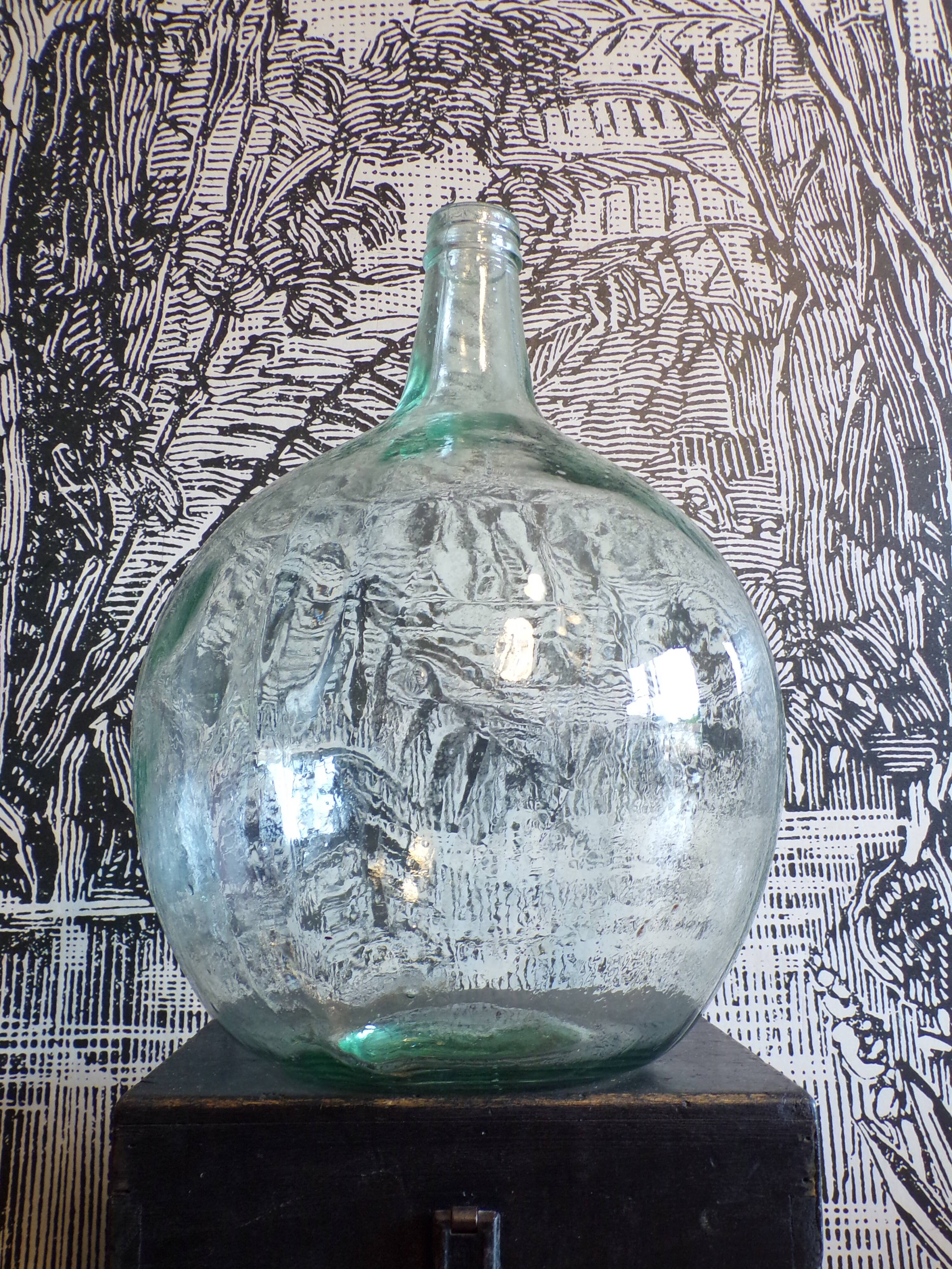 Dame jeanne white glass 15 L