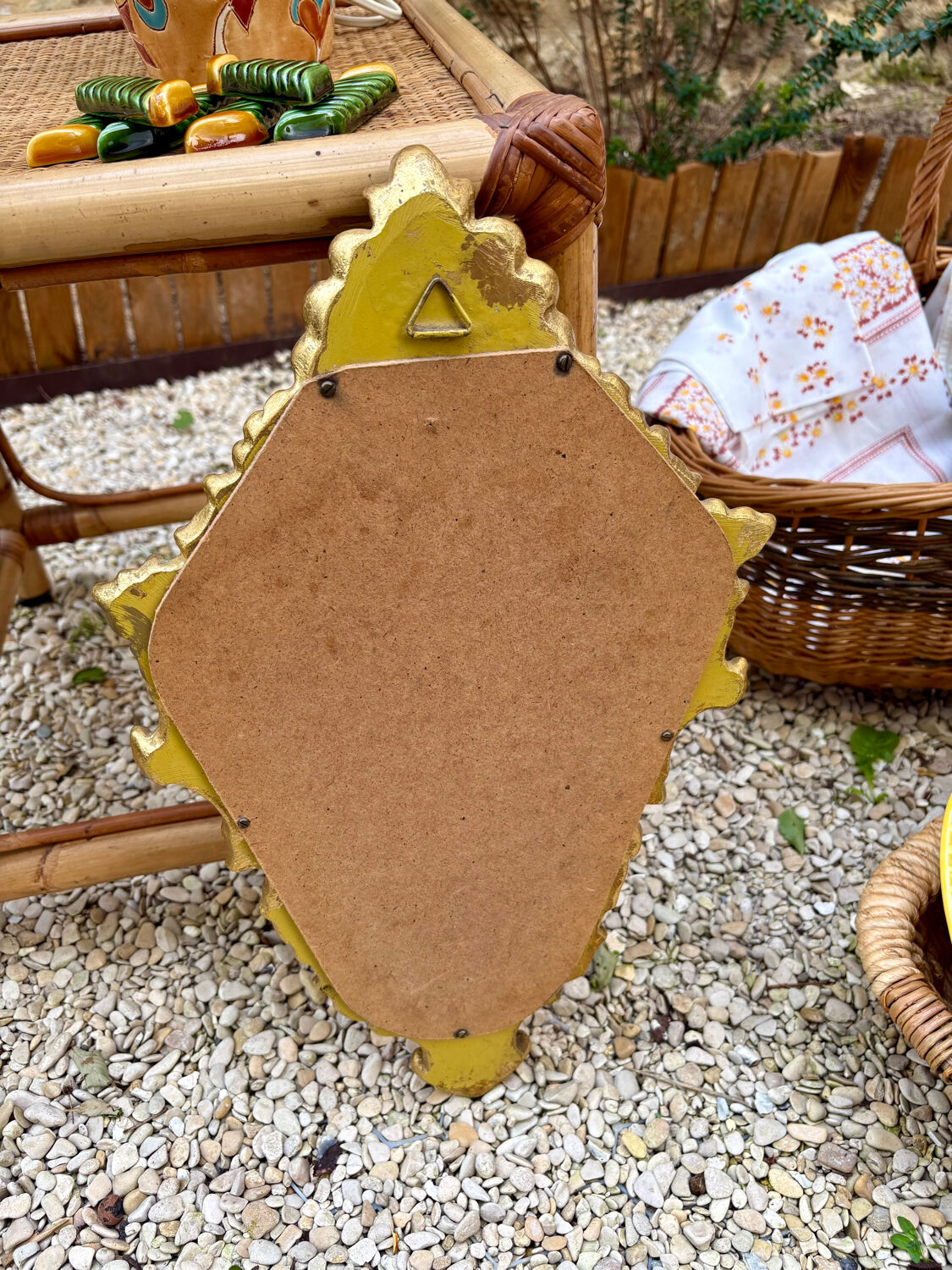 Gilded rococo mirror