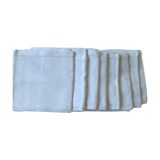 Lot de 8 serviettes de table vintage