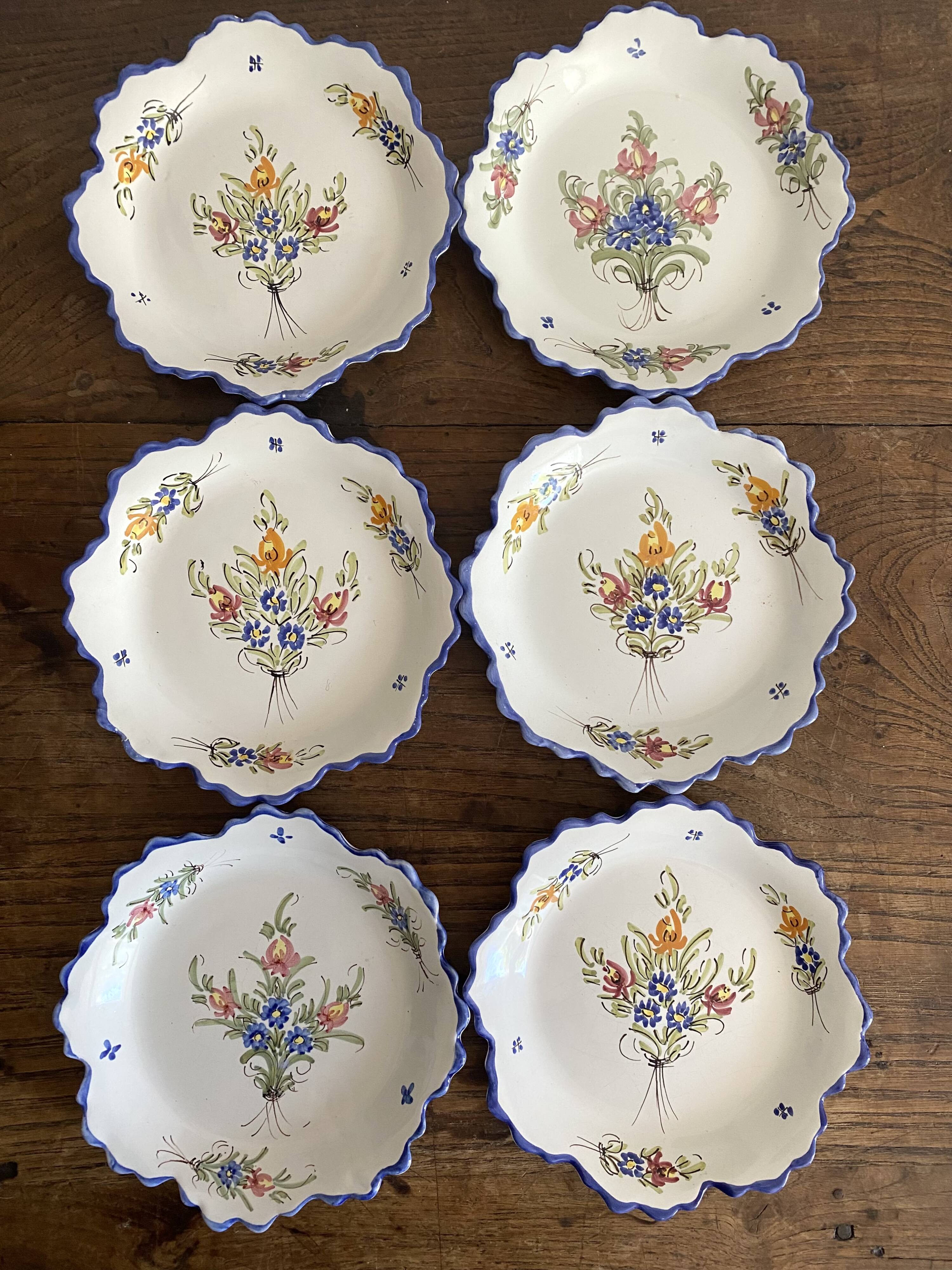 Old Martres Tolosane dessert plates