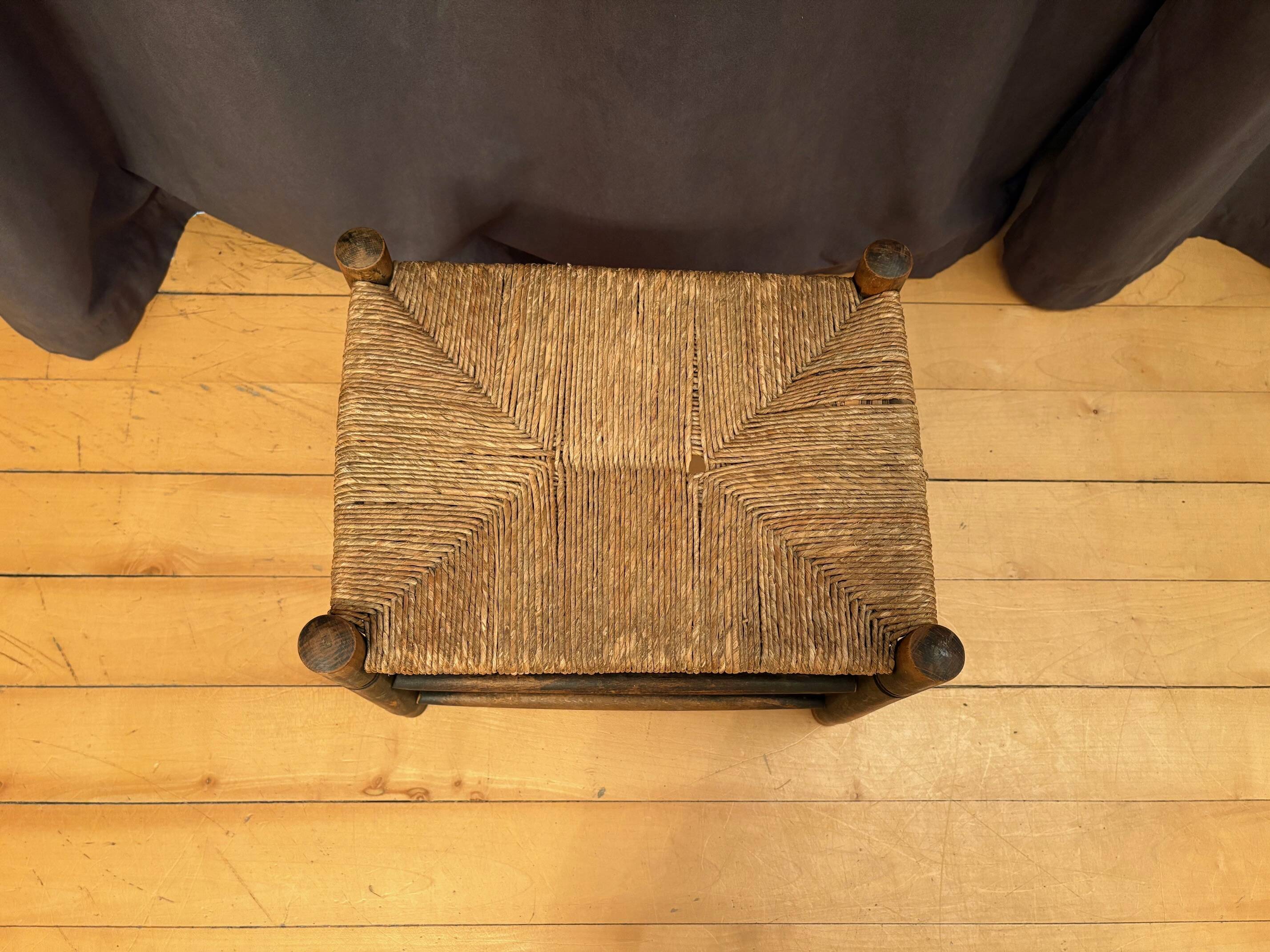Rush-covered stool, Holland, 1960s