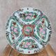 Antique plate made of Macao porcelain, hand-decorated.