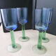 Set of 4 water glasses or large wine glasses contemporary form