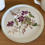 Tasse Violettes tisanière / théïère Pillivuyt complète
