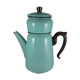 large vintage coffee maker made of enamelled sheet metal