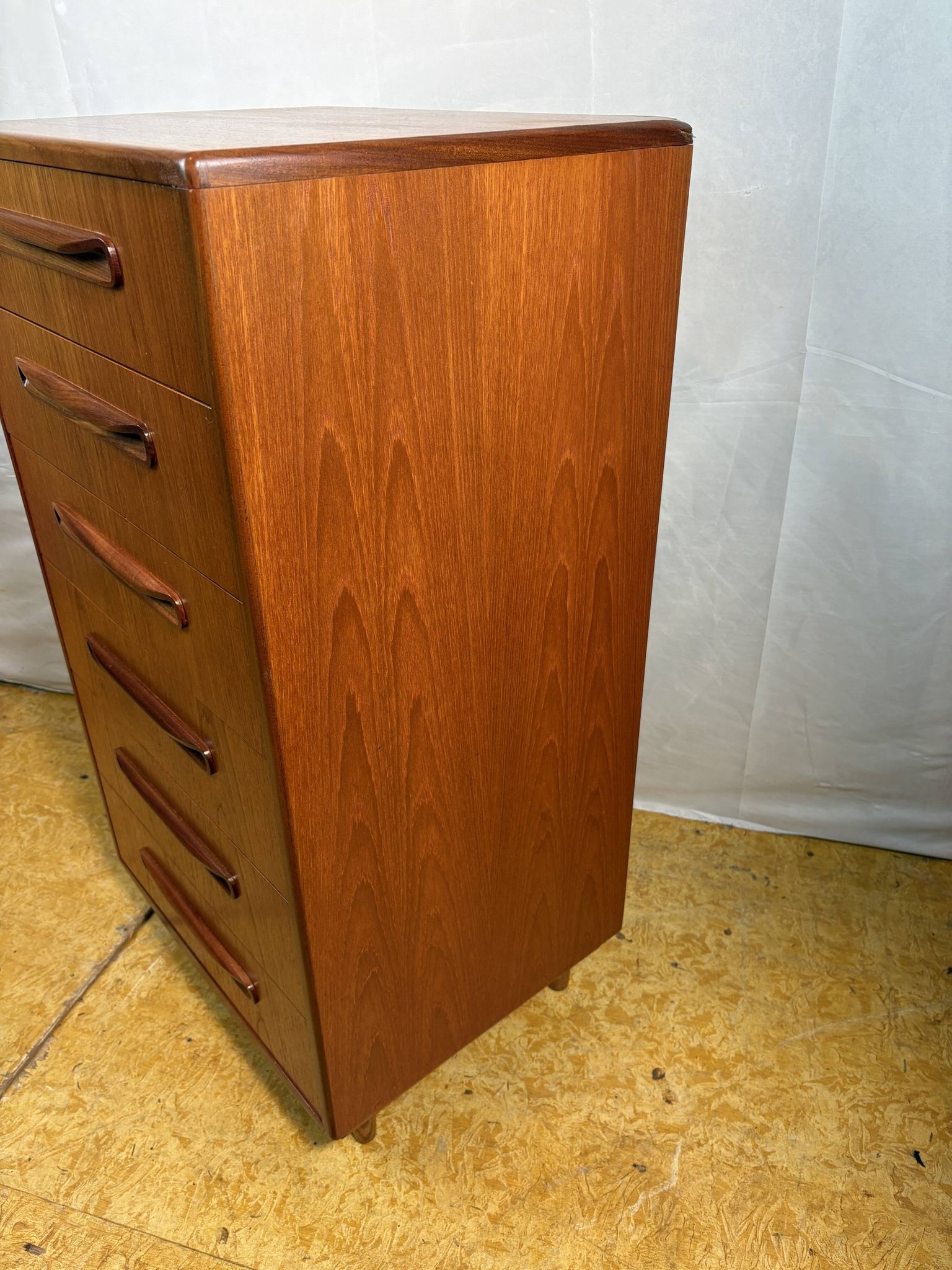Mid-Century Retro Vintage Teak Tallboy Chest of Drawers by G Plan – Fresco