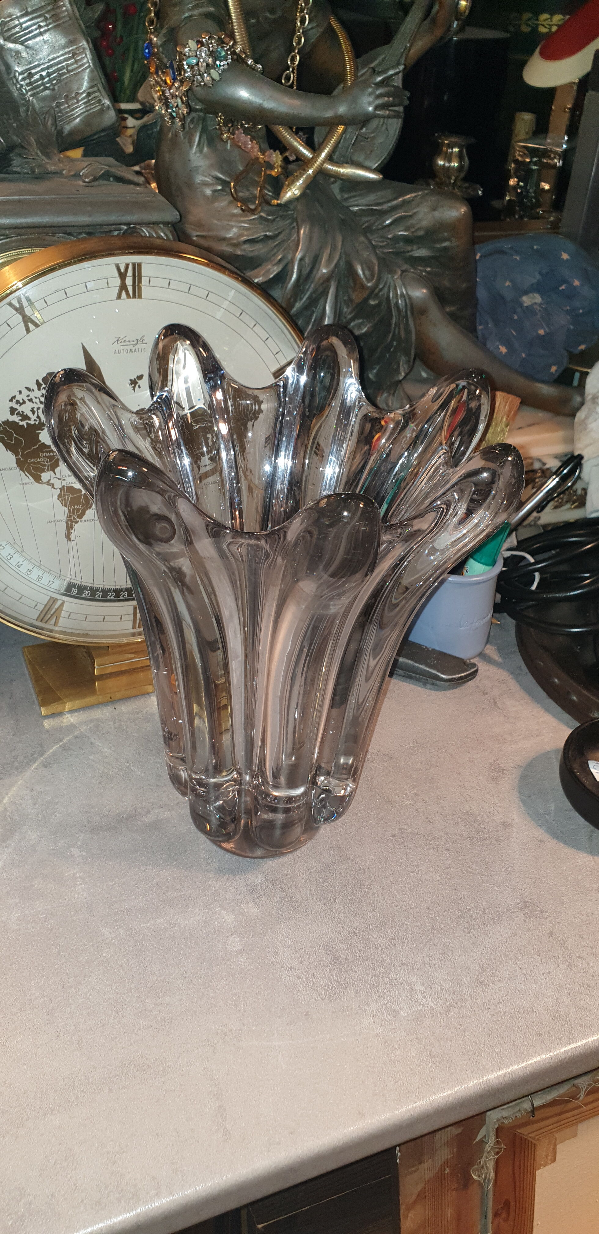 Vintage crystal vase