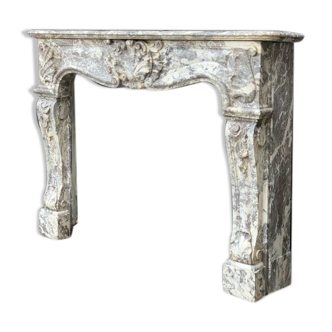 Grey Marble Chimney Of The Ardennes Style Louis XV