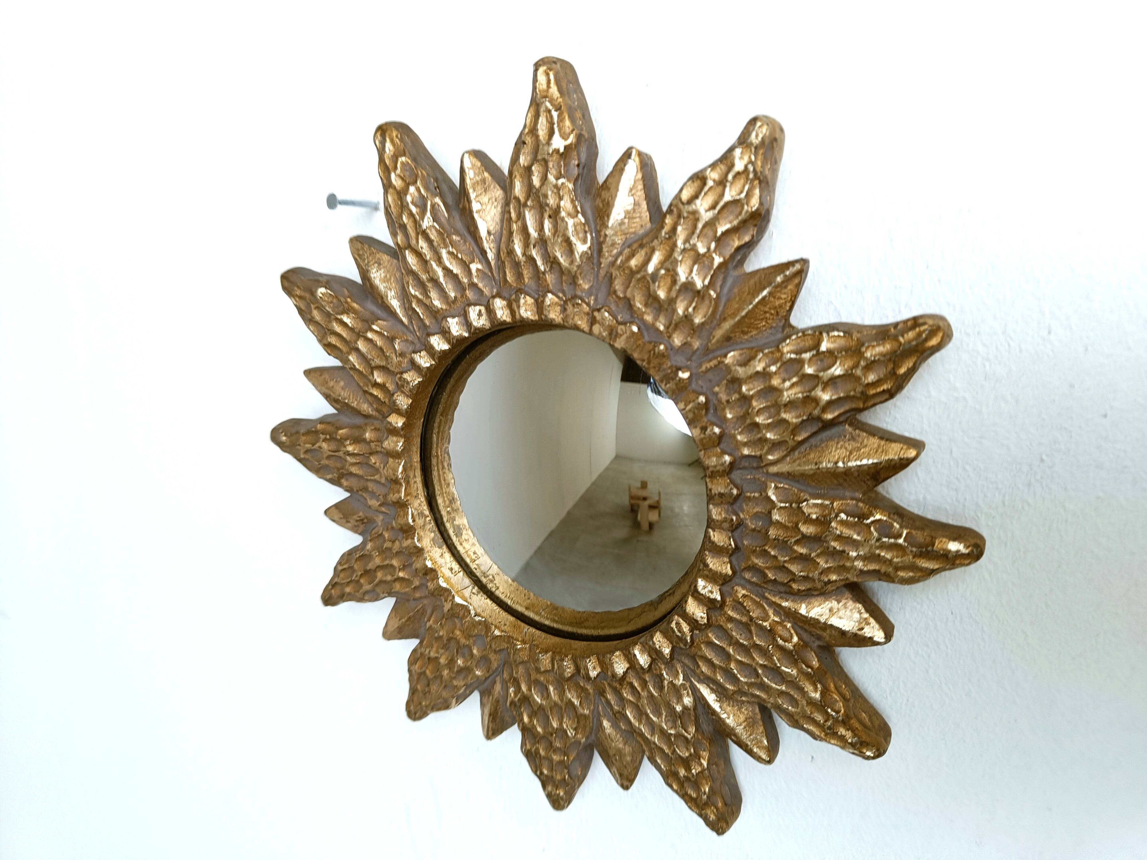 Vintage sunburst mirror, 1960s