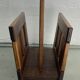 Midcentury brutalist oak magazine rack or holder, Dutch ca 1960s