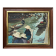 Tableau HSP "Paysage du Vietnam" signé J. Mamo 1984