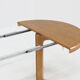 Vintage Danish round extendable dining table 1960s