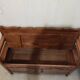 Vintage antique wood chest bench