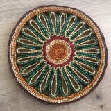 Set of 3 underwear of vintage braided straw dishes