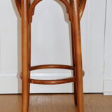 655mm canne wooden stool