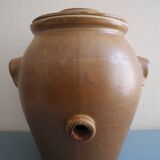 large antique vinegar cruet glazed stoneware old french stoneware vinegar cruet