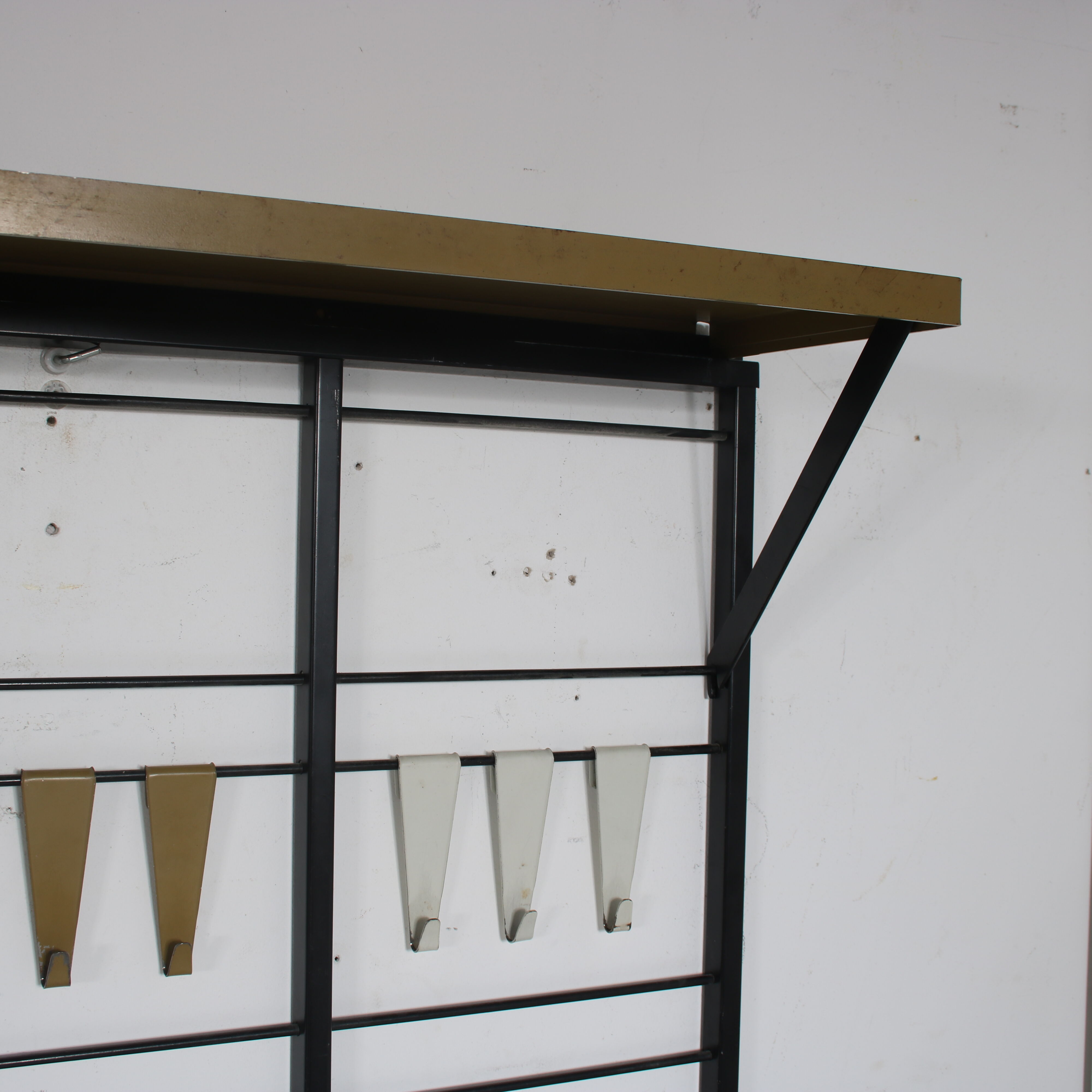 1950s “Tone Ladder” Coat rack by Coen de Vries for Pilastro, Netherlands