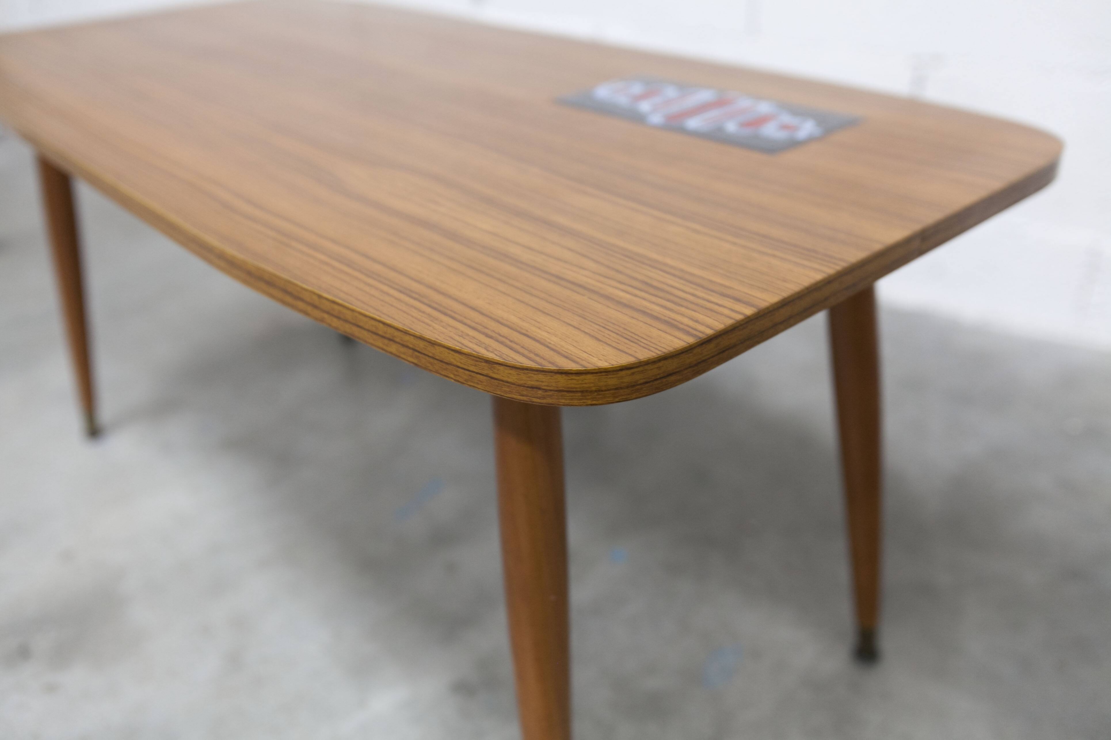 Nordic coffee table 1960 teak ceramic