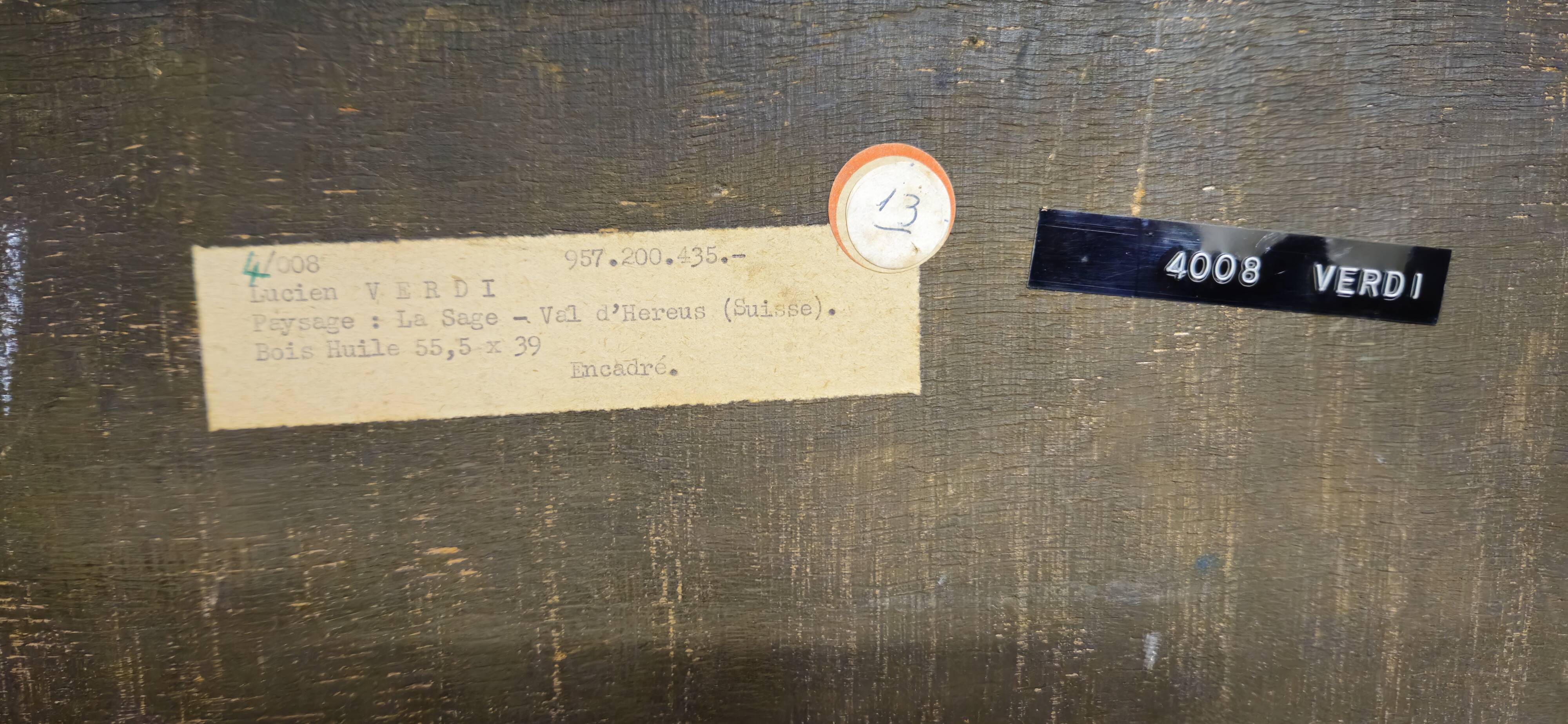 Lucien verdi title: the sage – val d'hérens (switzerland) oil on panel