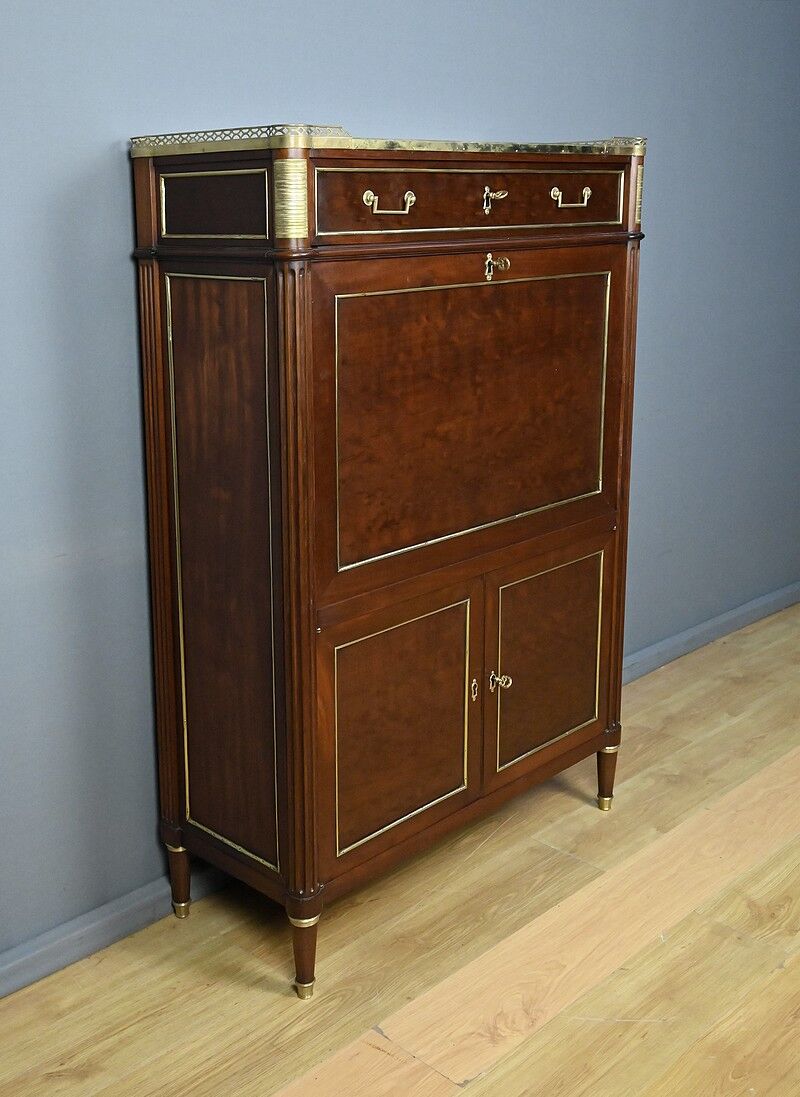 Mahogany secretary, Louis XVI period – late 18th century