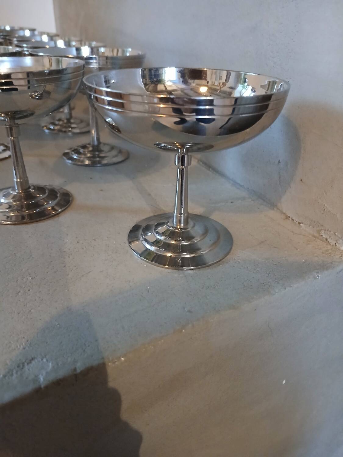 12 Letang and Remy stainless steel ice cream cups
