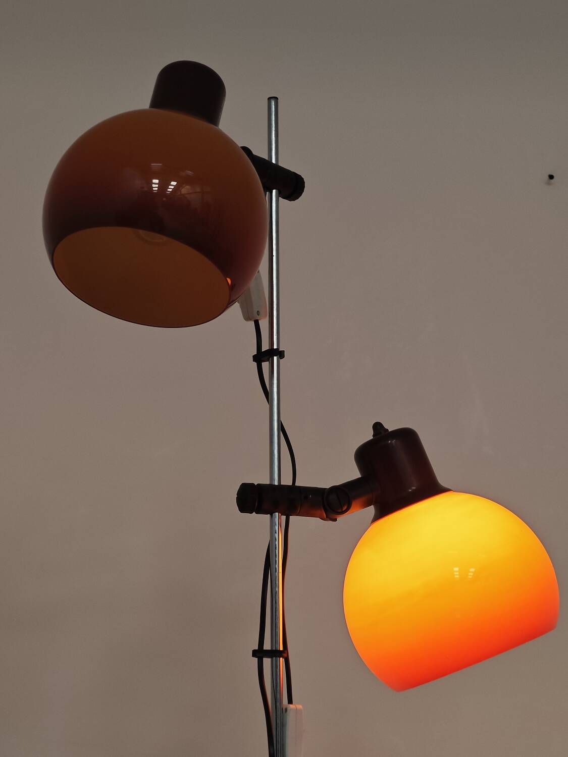 Adjustable Space Age Eye Ball Floor Lamp Hungary 1960