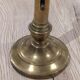 Antique Candle Holder Brass Push Candle 19th Century Vintage Chandelier