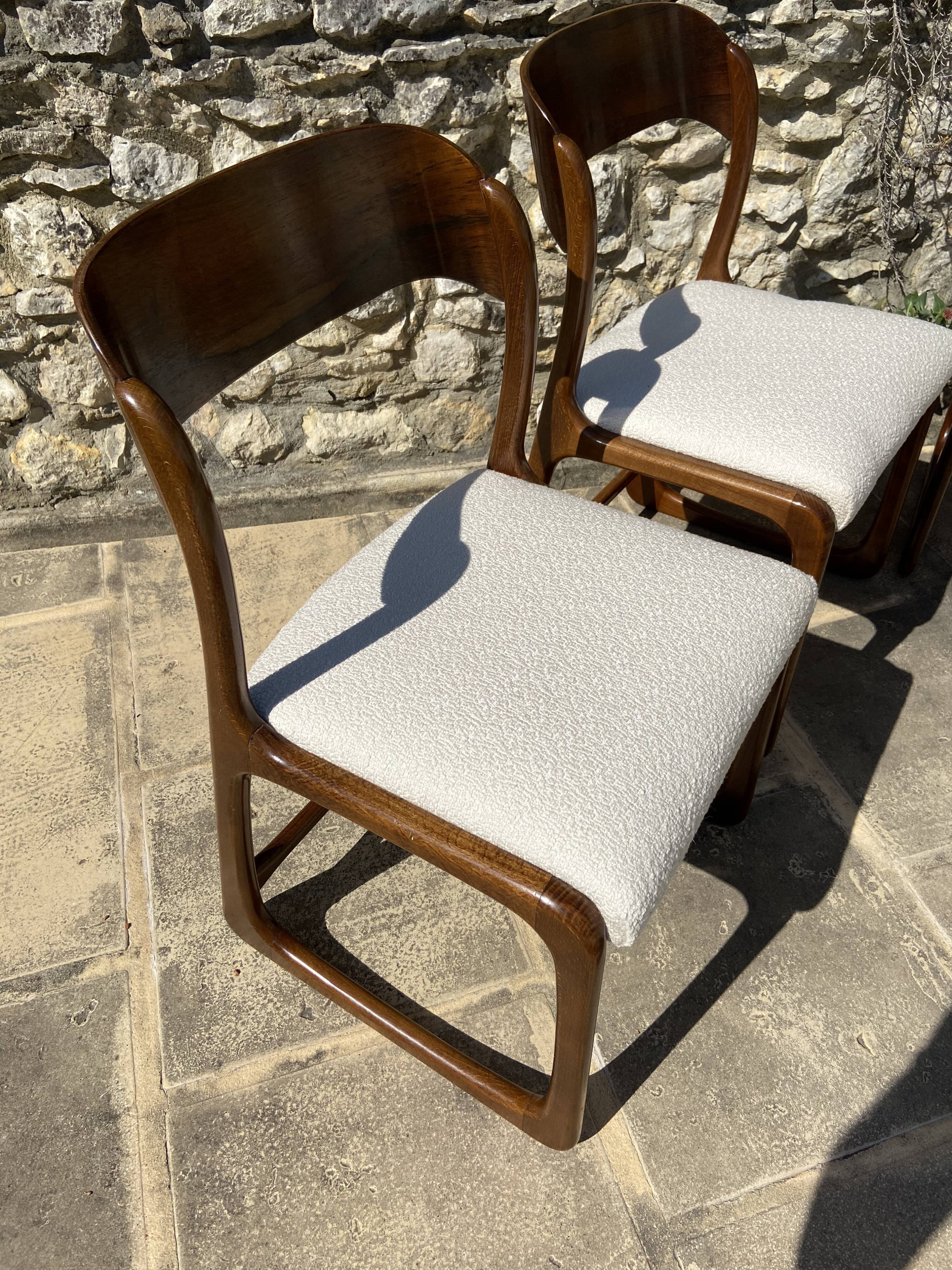 Set of 2 Baumann sleigh chairs