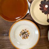 Mismatched antique plates