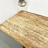 Table à manger en travertin, Italie, circa 1970