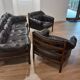 Ensemble de canapé et 2 fauteuils par Arne Norell Suède années 1960
