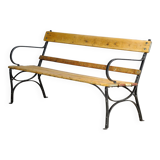 Banc de parc en fer riveté, années 1920