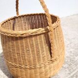 Rattan braided basket basket
