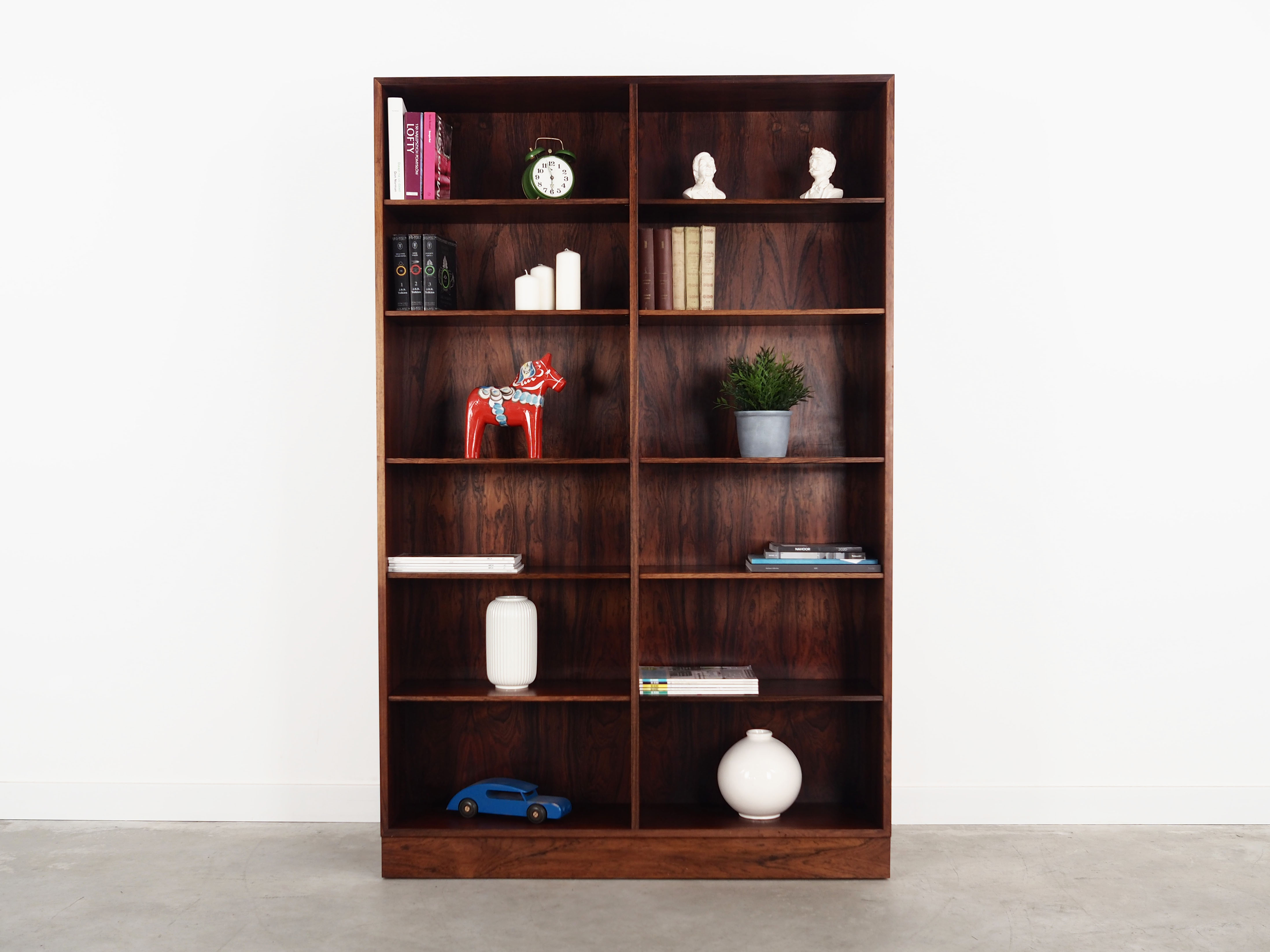 Rosewood bookcase, Danish design, 1960s, manufactured by Omann Jun