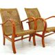 Chaises en corde vintage, 1970