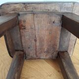 Rectangular solid wood farmhouse stool