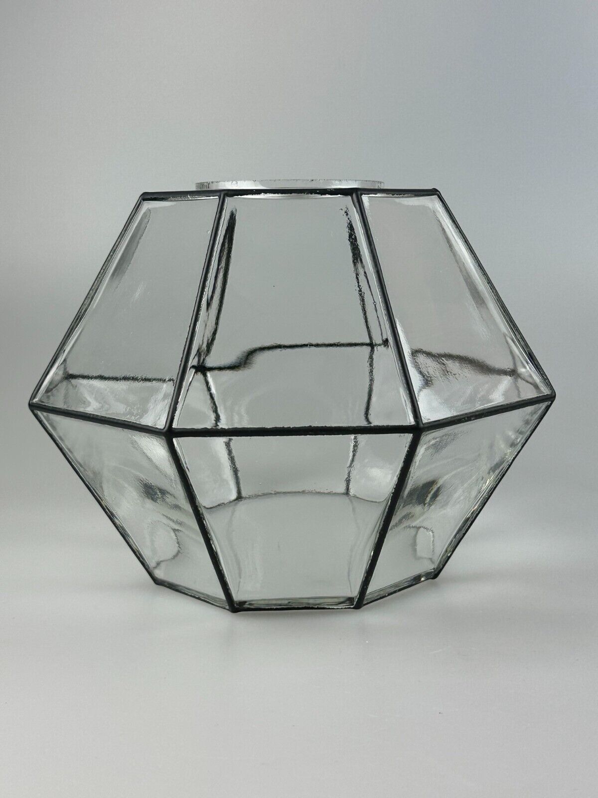 60s 70s hanging lamp ceiling lamp by Limburg Leuchten Germany glass metal