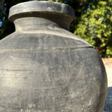 Ancient terracotta pottery jar from the 19th century