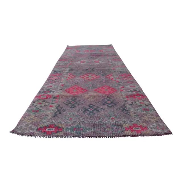 Narrow vintage Turkish hallway rug from the 1930s - 81 x 277 cm