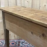 Rustic sloping desk from the 19th century in oak and fir